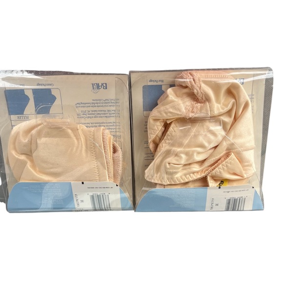 NEW Bali Double Support‎ Bra 36C #3820 Beige Seamless Stretch Dead stock Lot 2 - Picture 3 of 4